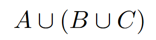 union symbol in LaTeX