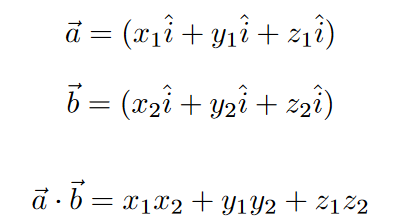 dot product in LaTeX