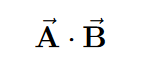 dot product in LaTeX