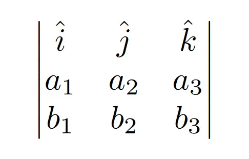 cross product symbol in Latex