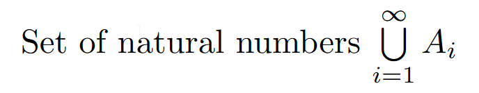 union symbol in LaTeX