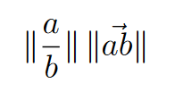 norm symbol in LaTeX