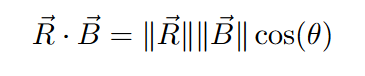 dot product in LaTeX