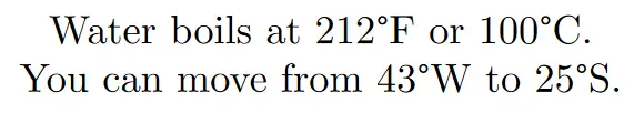 degree symbol in LaTeX