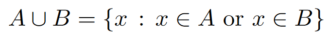 union symbol in LaTeX