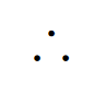 Therefore In Latex : 3 dots in an upright triangle represent the logical operator. Images created with LaTeX by the author.