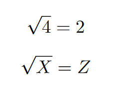Square root symbol in LaTeX : \sqrt command. Image source: scijournal Author