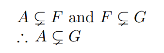 Subset In Latex : Proper subset symbol