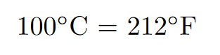 Degree celsius symbol in LaTeX : 