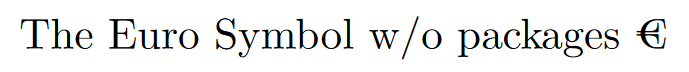 Euro Symbol In Latex : Quite a different Euro symbol that what you usually see, isn’t it?