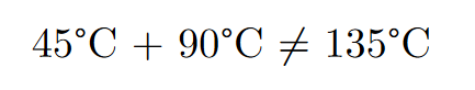 Degree celsius symbol in LaTeX : 