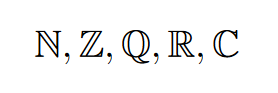 Natural Numbers Symbol In Latex : Similarly in the font for other sets