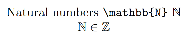 Natural Numbers Symbol In Latex : Natural numbers are related to integer numbers