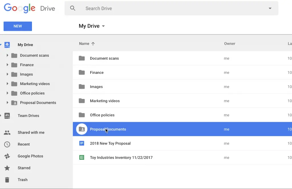 Best Knowledge Management Software for Academics : Google Drive