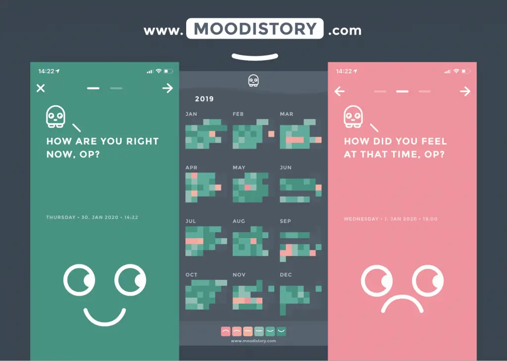 Mental Health Apps : Credits: Moodistory 