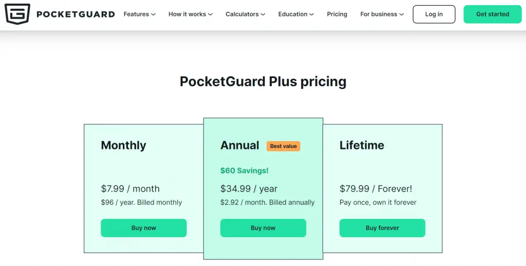 Budgeting Apps : Credits: PocketGuard