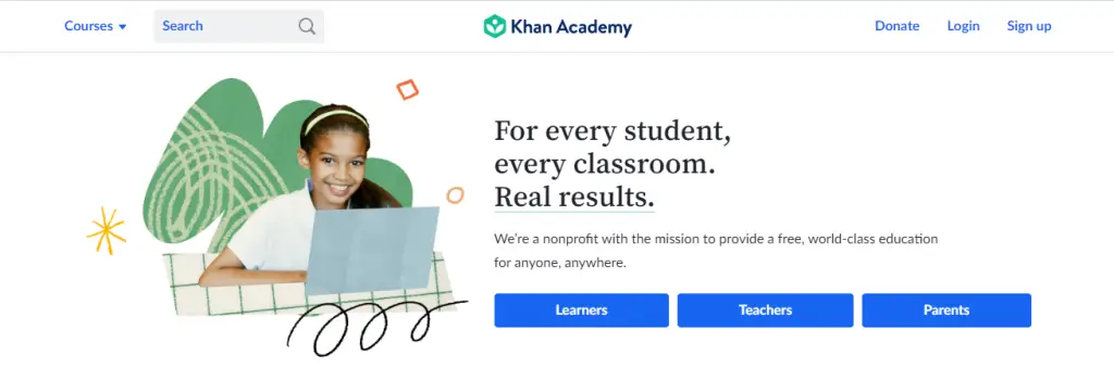 Online Learning Platforms : Credits: Khan Academy