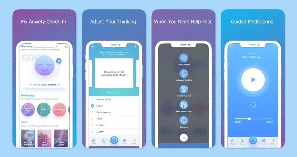 Mental Health Apps : Credits: MindShift