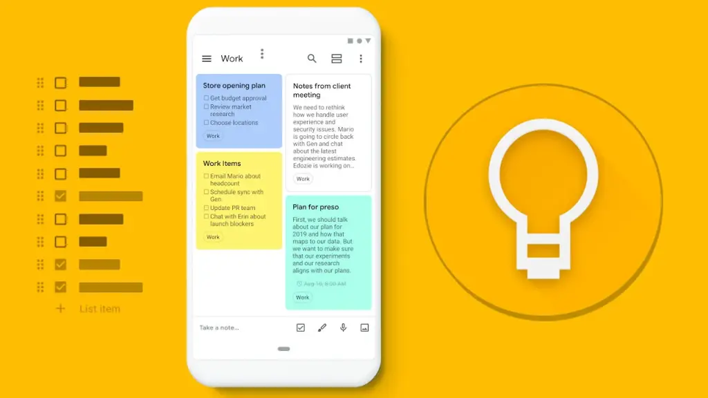 Best Note-Taking App For Academics : Credits: Google Keep