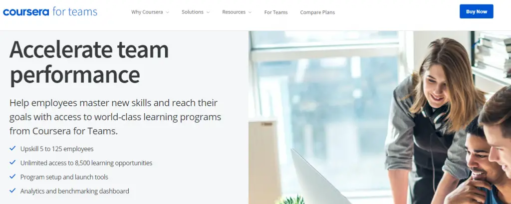 Online Learning Platforms : Credits: Coursera for Business