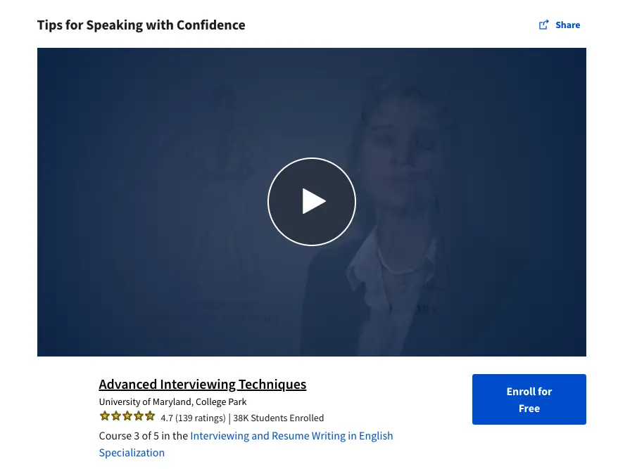 Online Courses for Public Speaking : Credits: Coursera