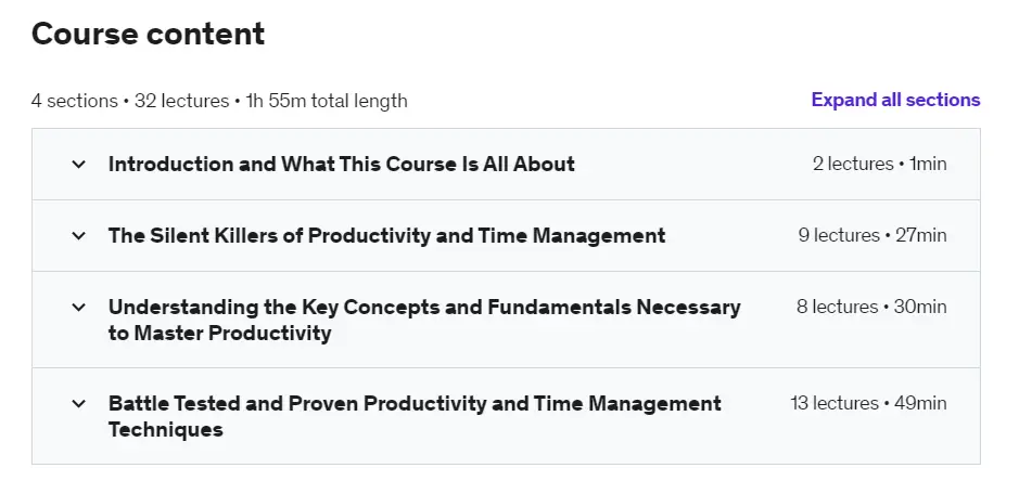 Online Courses for Time Management : Credits: Udemy