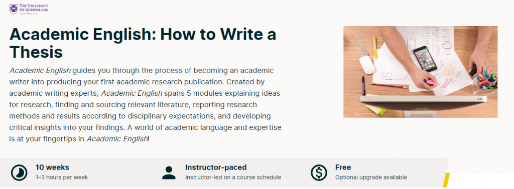 Online Courses for Research Writing : Credits: edX