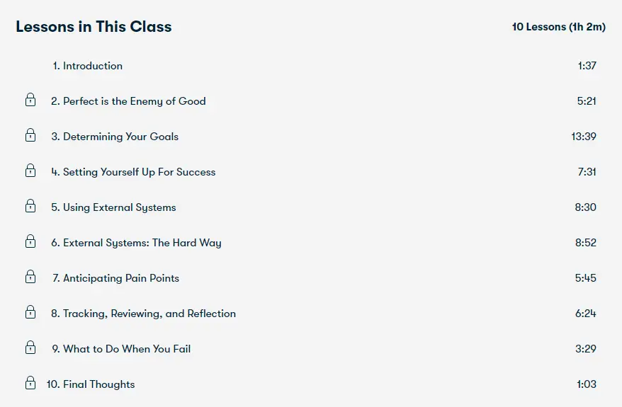 Online Courses for Winning Habits : Credits: Skillshare