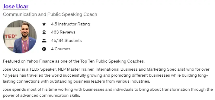 Online Courses for Public Speaking 