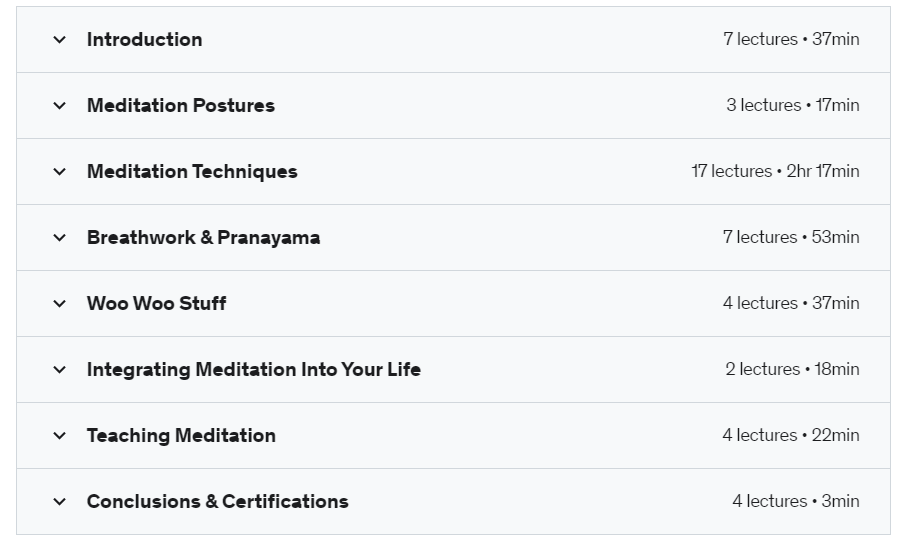 Online Courses for Meditation : Credits: Udemy