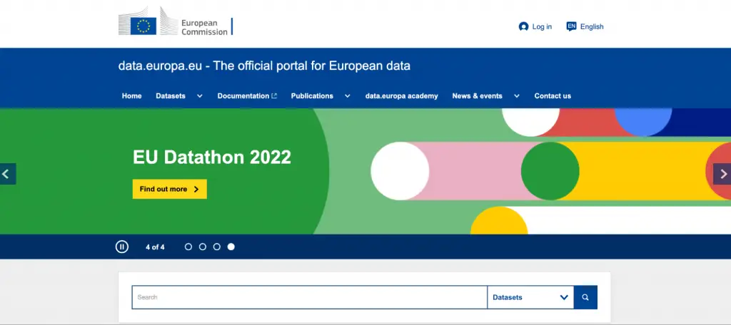Deep Web for Academic Research : Credits: European Union Open Data Portal