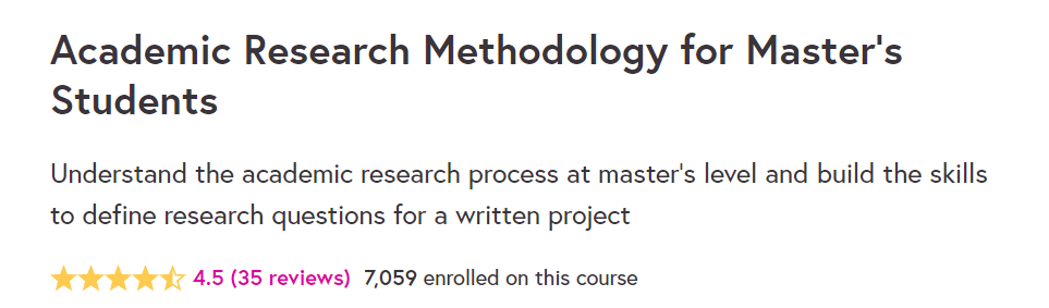 Online Courses for Research Methods : Credits: Future Learn