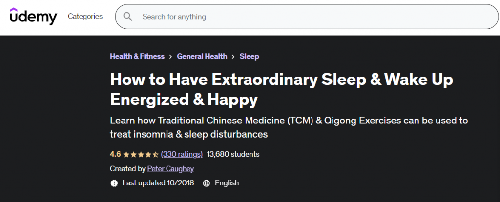 Online Courses for Better Sleep : Credits: Udemy