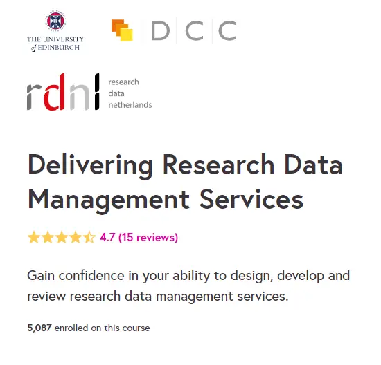 Online Courses for Research Data Management : Credits: Future Learn