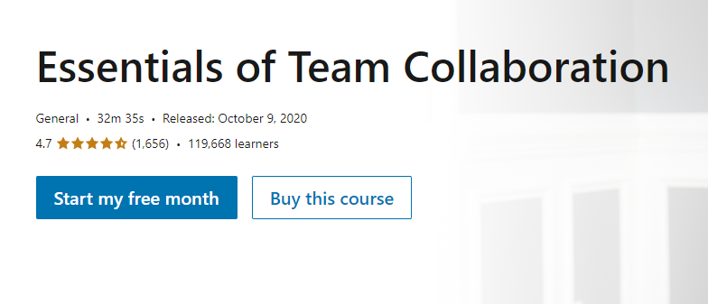 Online Courses for Team Building : Credits: LinkedIn Learning