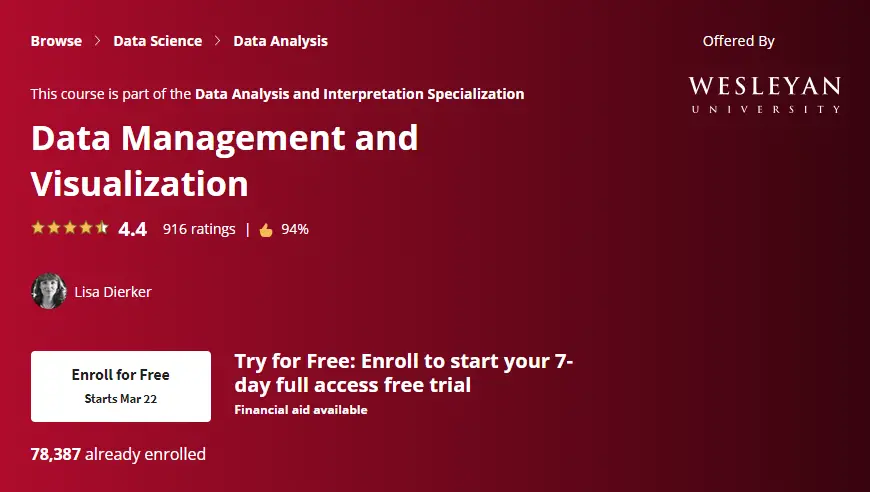 Online Courses for Research Data Management : Credits: Coursera