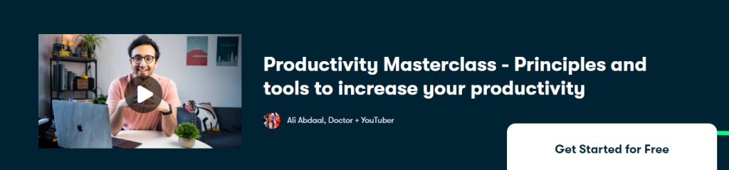 Online Courses for Productivity : Credits: Skillshare