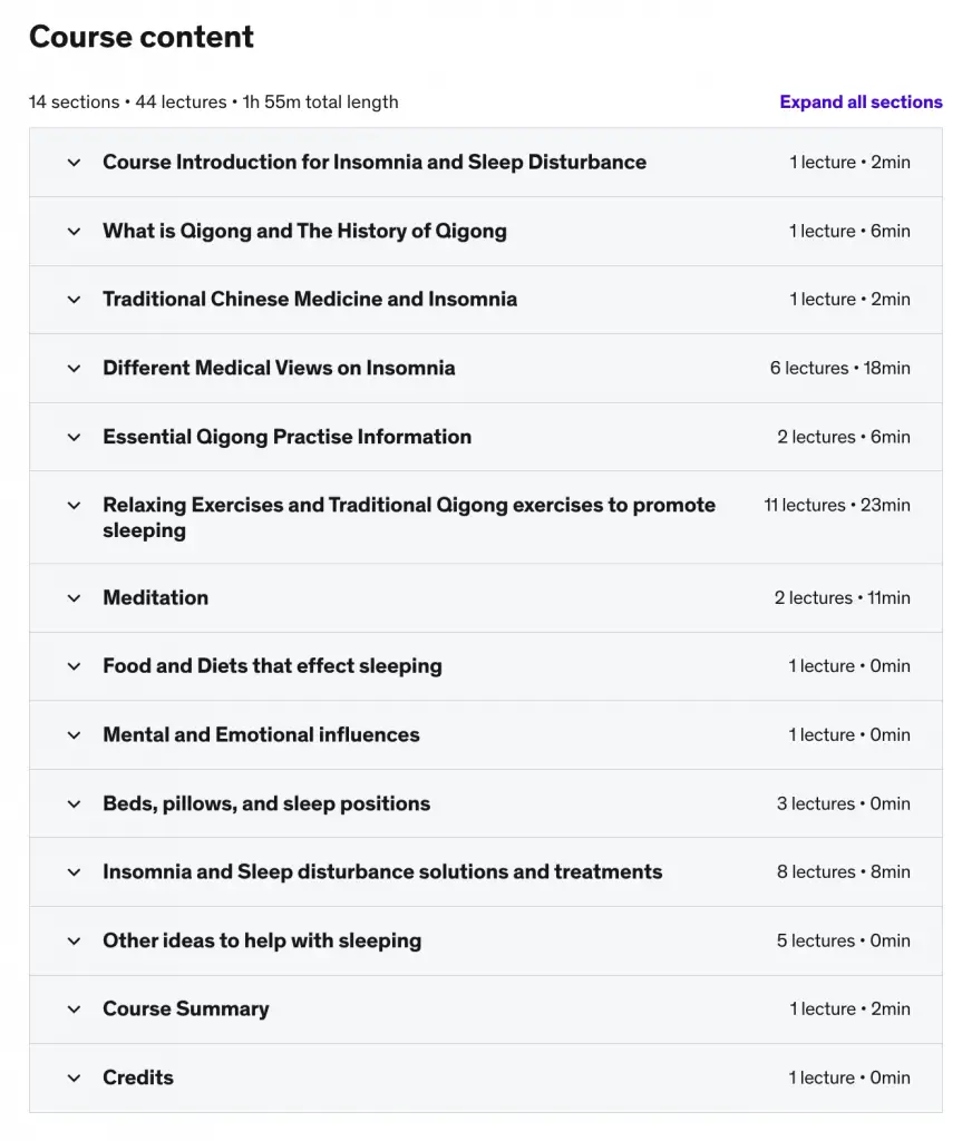 Online Courses for Better Sleep : Credits: Udemy