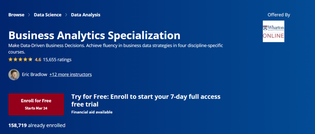 Online Courses for Research Analytics : Credits: Coursera