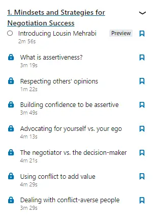 Online Courses for Negotiation : Credits: LinkedIn Learning