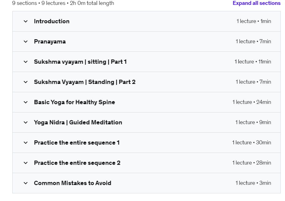 Online Courses for Yoga Beginners : Credits: Udemy