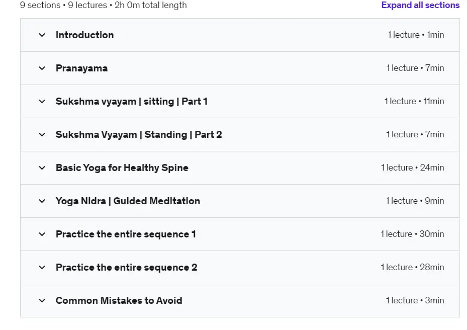 Online Courses for Yoga Beginners : Credits: Udemy