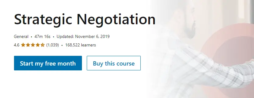 Online Courses for Negotiation : Credits: LinkedIn Learning