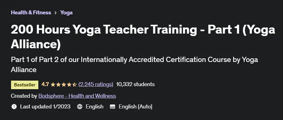 Online Courses for Yoga Beginners : Credits: Udemy