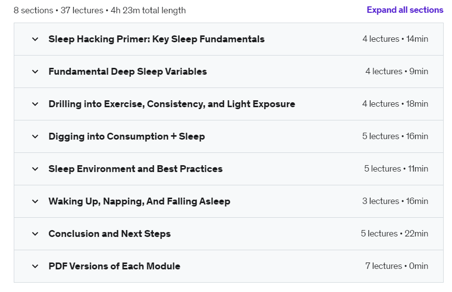 Online Courses for Better Sleep : Credits: Udemy