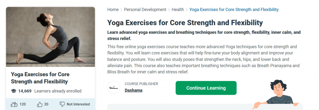 Online Courses for Yoga Beginners : Credits: Alison