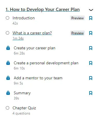 Online Courses for Career Management : Credits: LinkedIn Learning