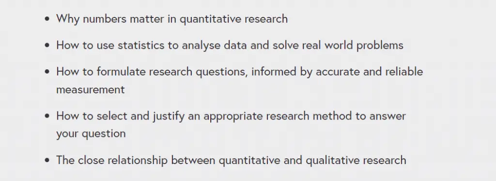 Online Courses for Quantitative Research Methods : Credits: Future Learn