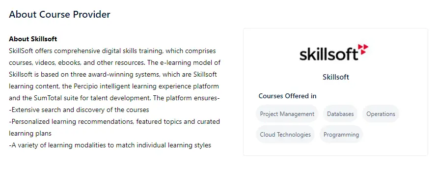 Best Skillsoft Courses