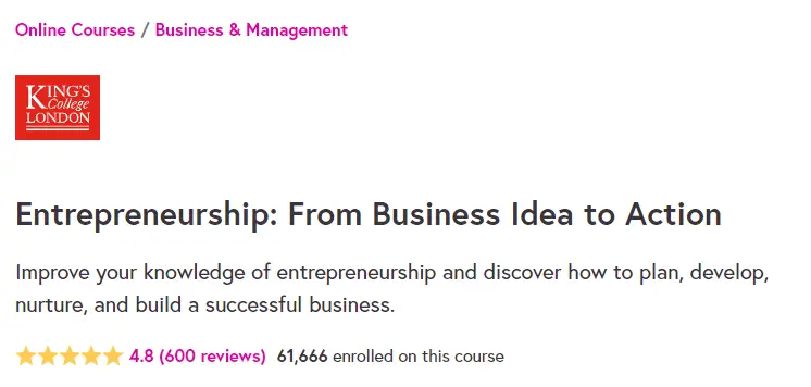 Online Courses for Entrepreneurship : Credits: Futurelearn